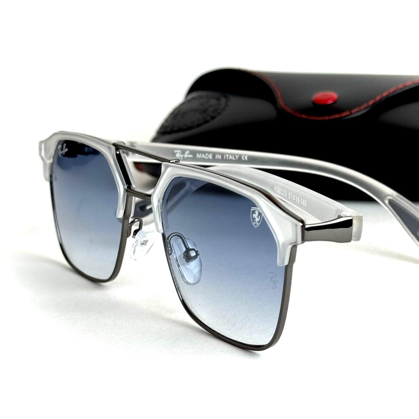 Ray-Ban Ferrari RB3725M – Ice Silver Blue