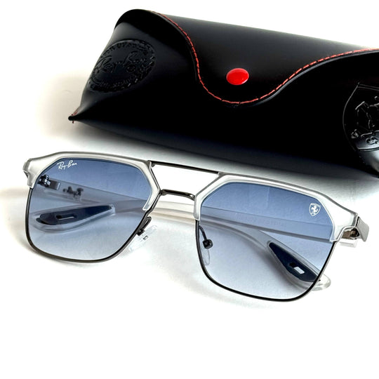 Ray-Ban Ferrari RB3725M – Ice Silver Blue