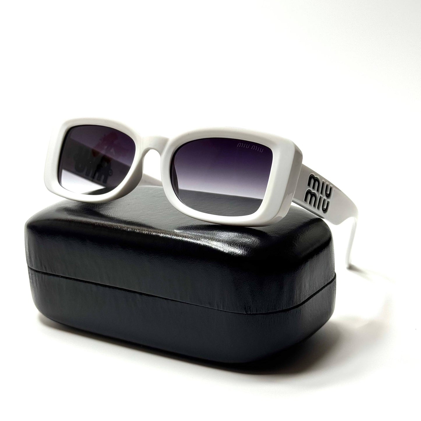 Miu Miu Rectangular – White Purple