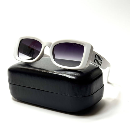 Miu Miu Rectangular – White Purple