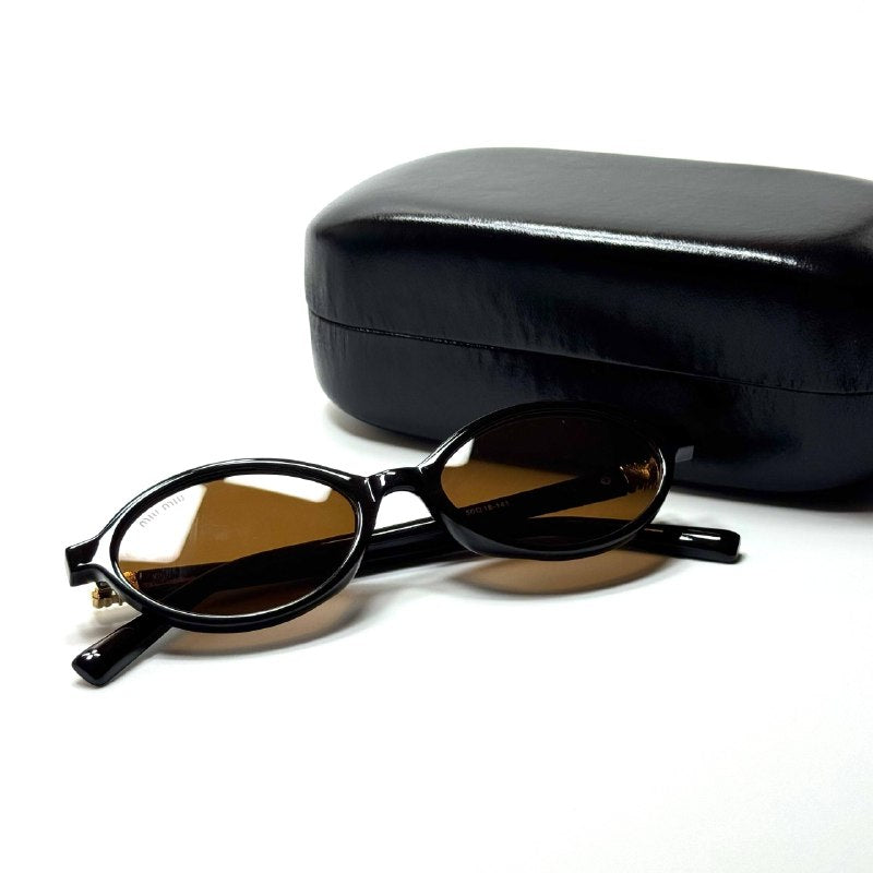 Miu Miu Oval – Black Brown